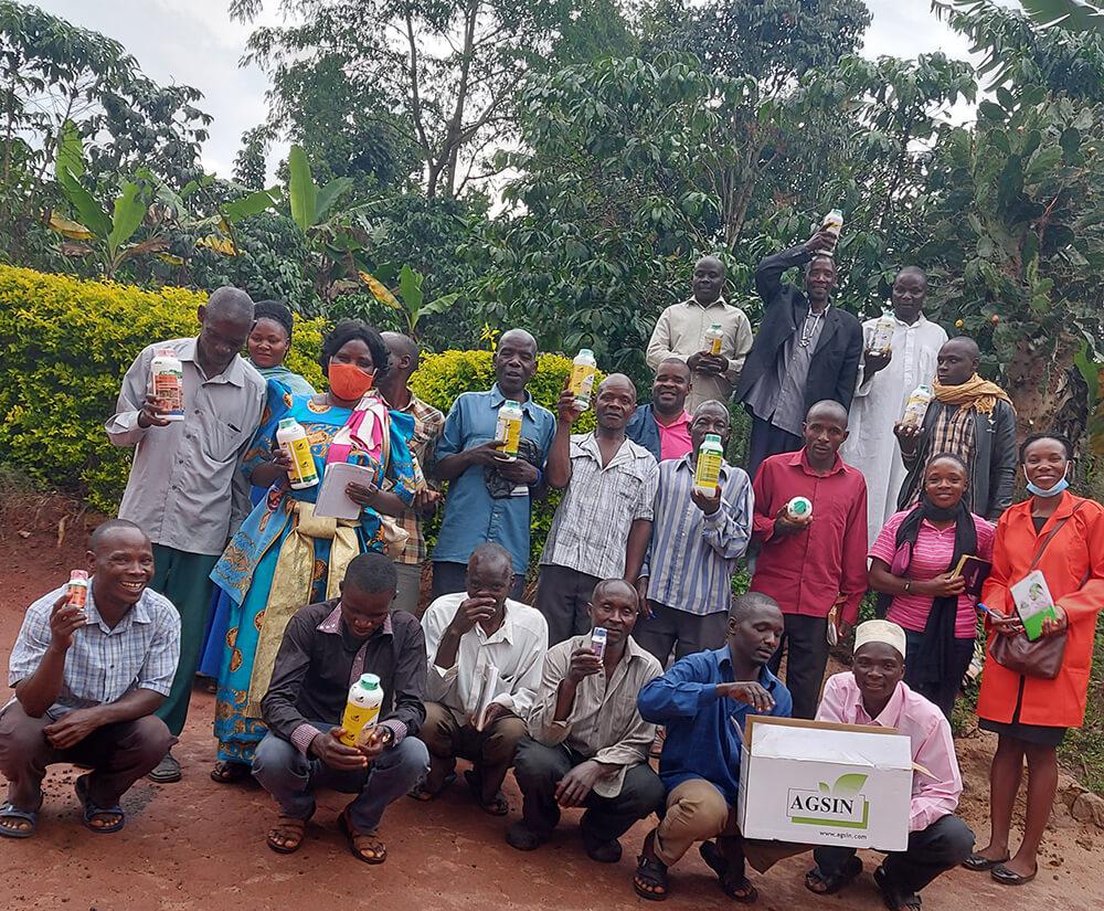 Zagro Uganda product training for coffee farmers